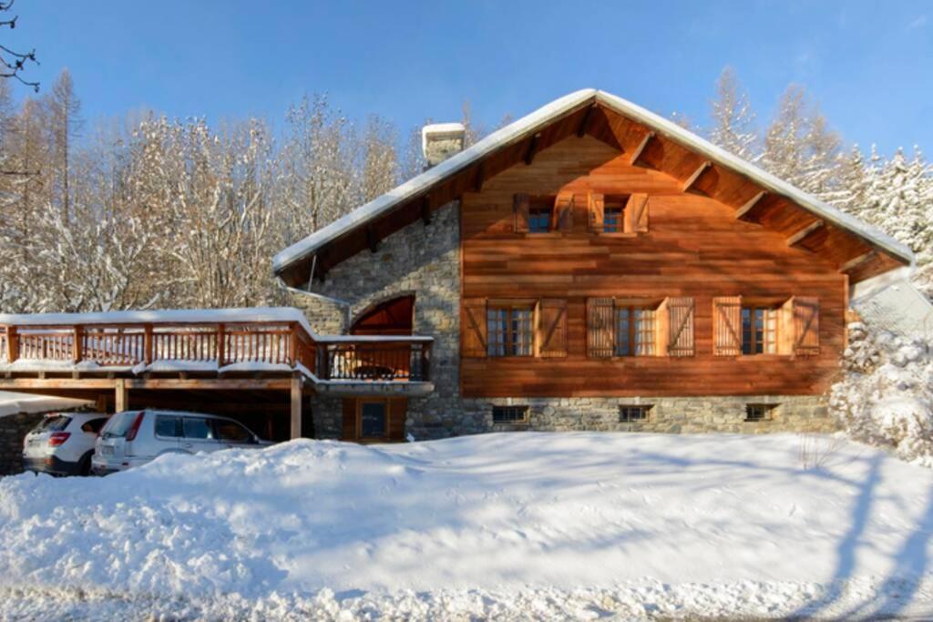 Le Mont Milo, navette privative, sauna, balnéo, vue, sdj Briançon Exterior foto